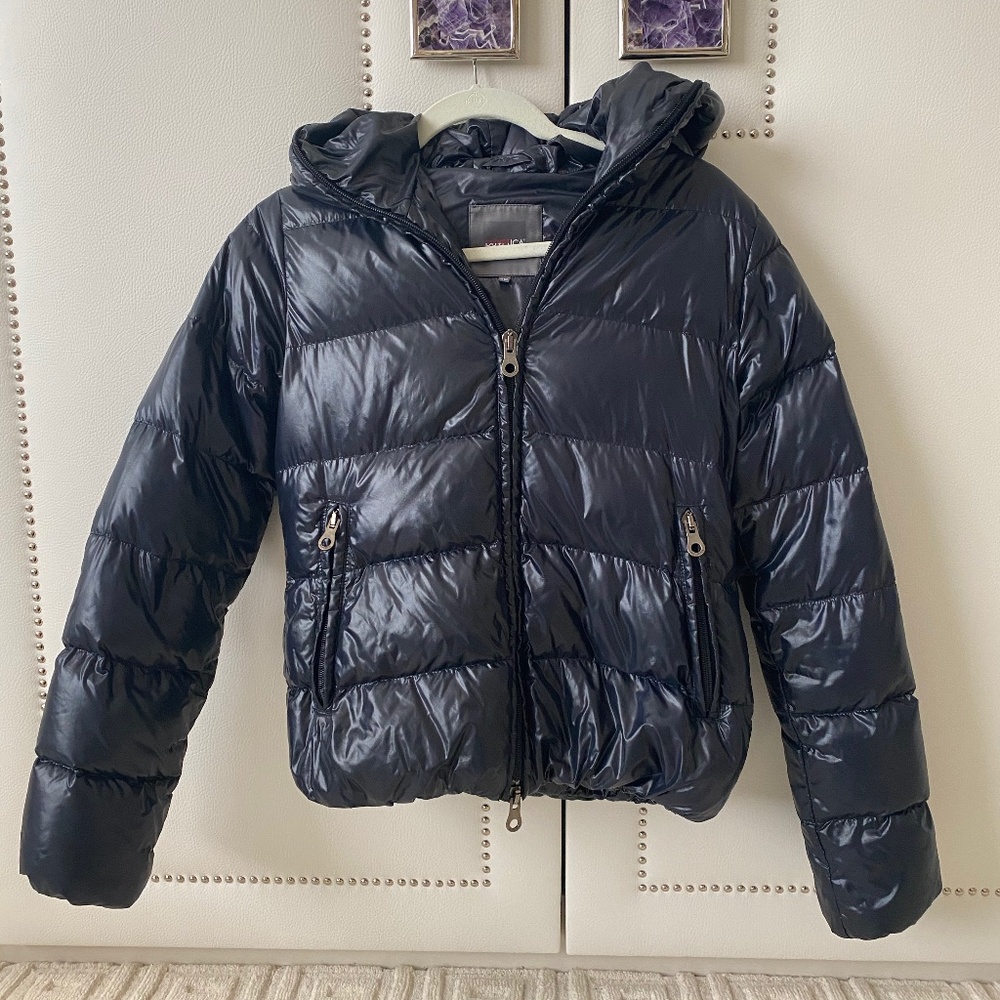 Navy Duvetica Puffer Jacket
